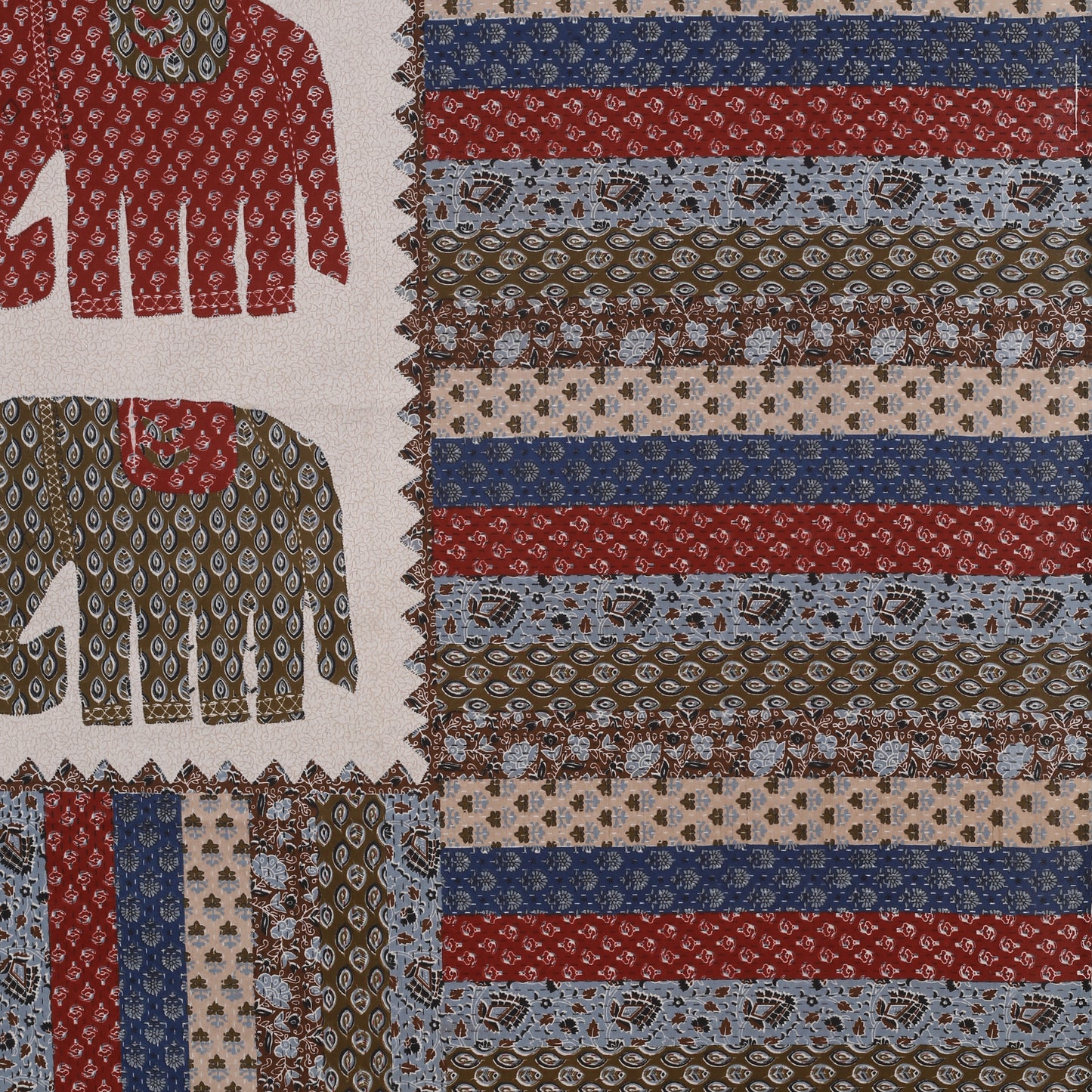 100% pure cotton jaipuri sanganari printed 98*108 king size Premium bedsheet with 2 Matching pillow covers