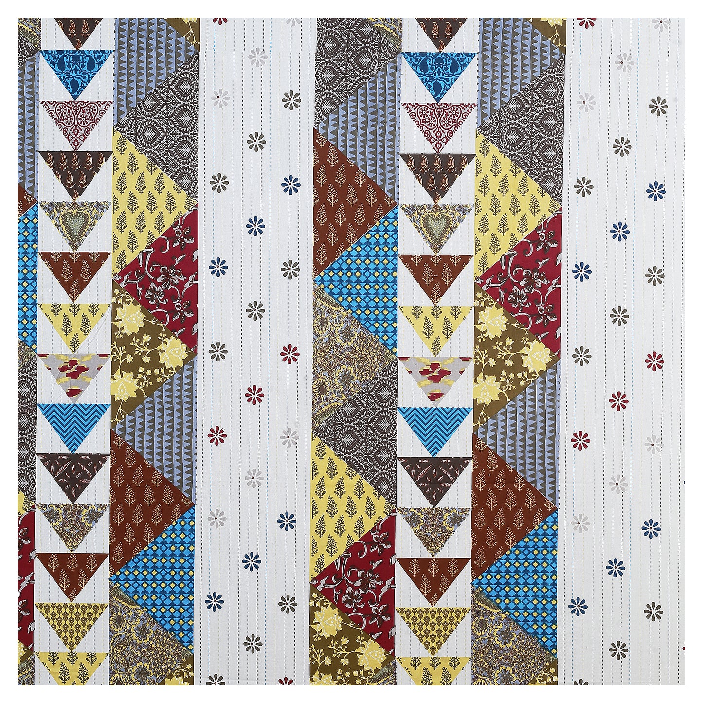 100% pure cotton jaipuri sanganari printed 98*108 king size Premium bedsheet with 2 Matching pillow covers