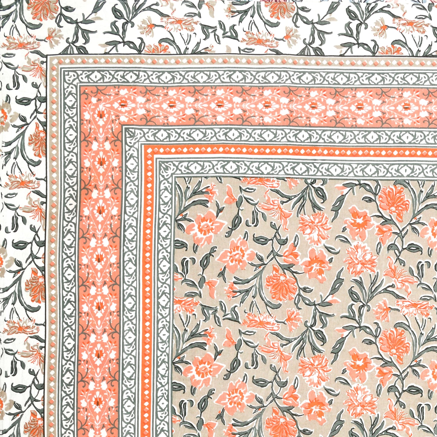 100% pure cotton jaipuri sanganari printed king size Premium bedsheet with 2 Matching pillow covers