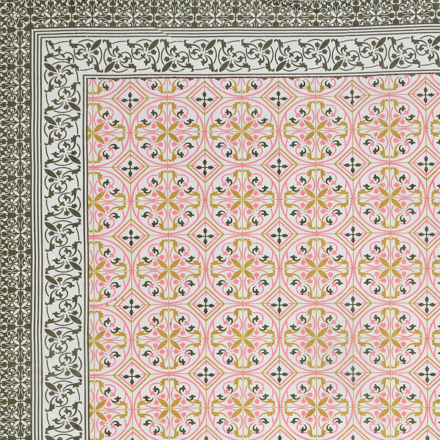 100% pure cotton jaipuri sanganari printed 98*108 king size Premium bedsheet with 2 Matching pillow covers