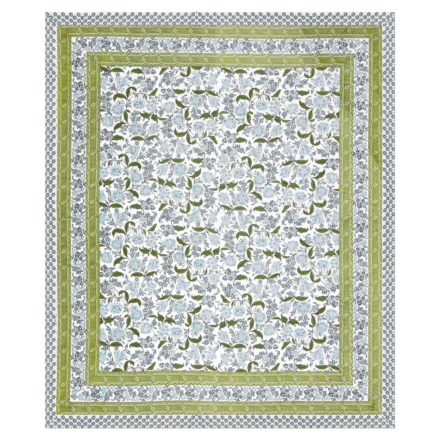 100% pure cotton jaipuri sanganari printed 98*108 king size Premium bedsheet with 2 Matching pillow covers