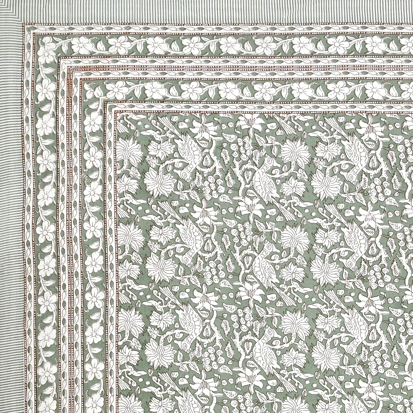 100% pure cotton jaipuri sanganari printed 98*108 king size Premium bedsheet with 2 Matching pillow covers