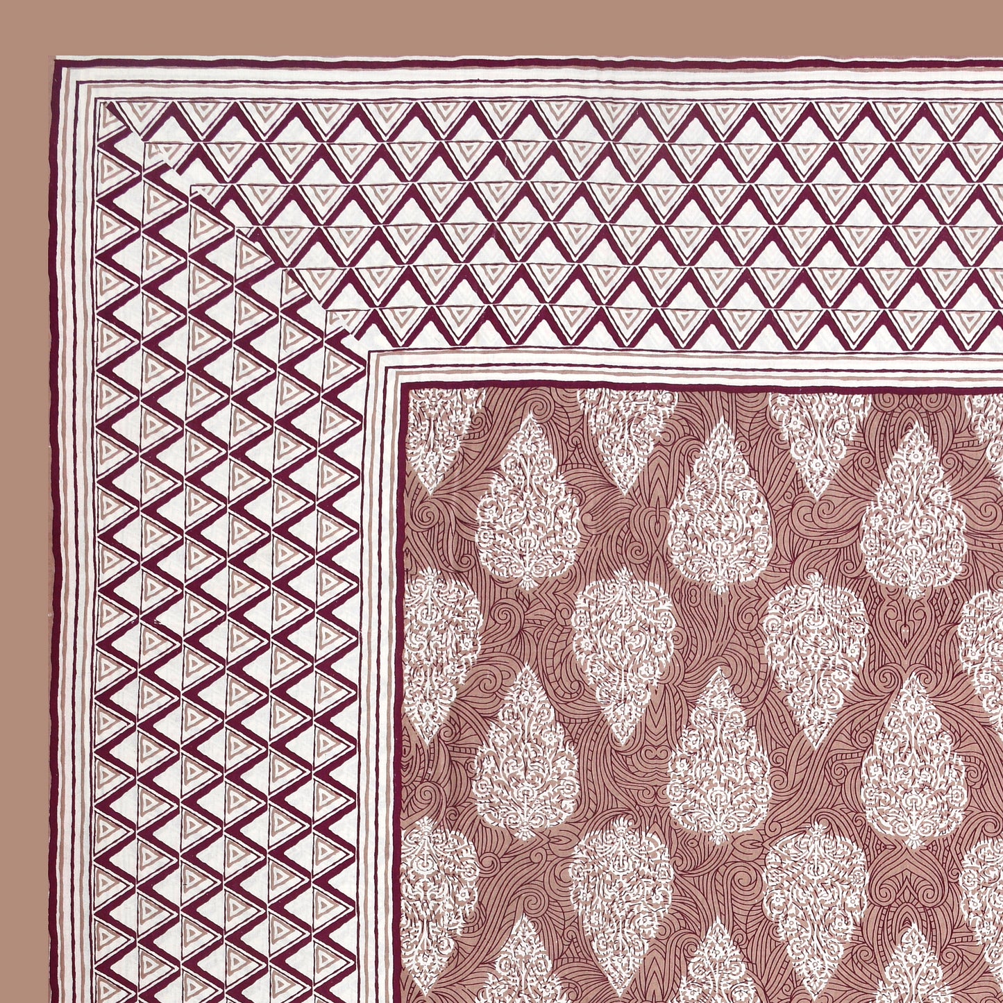 100% pure cotton jaipuri sanganari printed 98*108 king size Premium bedsheet with 2 Matching pillow covers