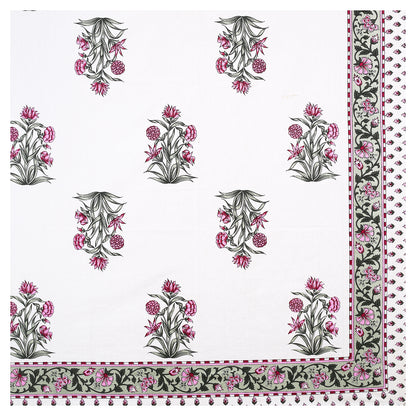 100% pure cotton jaipuri sanganari printed  king size Premium  bedsheet with 2 Matching  pillow covers