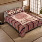100% pure cotton jaipuri sanganari printed 98*108 king size Premium bedsheet with 2 Matching pillow covers