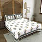 100% pure cotton jaipuri sanganari printed  king size Premium  bedsheet with 2 Matching  pillow covers