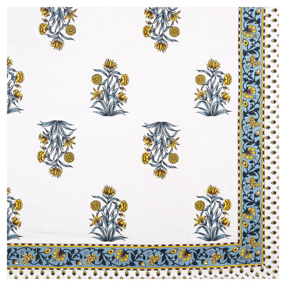 100% pure cotton jaipuri sanganari printed  king size Premium  bedsheet with 2 Matching  pillow covers