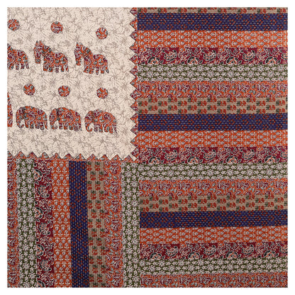 100% pure cotton jaipuri sanganari printed 98*108 king size Premium bedsheet with 2 Matching pillow covers