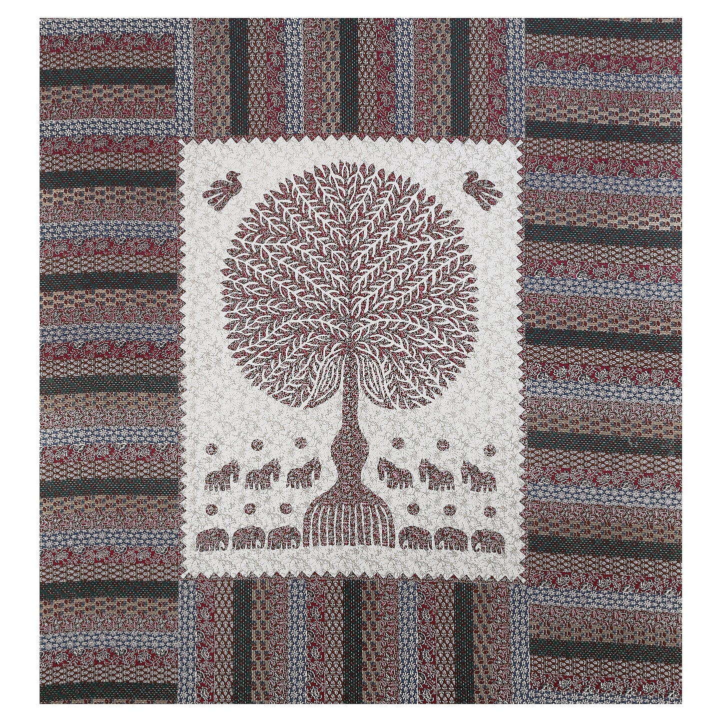 100% pure cotton jaipuri sanganari printed 98*108 king size Premium bedsheet with 2 Matching pillow covers