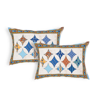 100% pure cotton jaipuri sanganari printed 98*108 king size Premium bedsheet with 2 Matching pillow covers