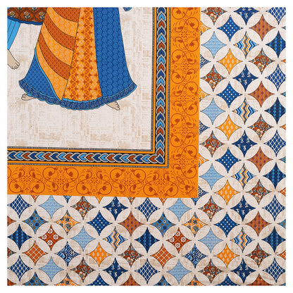 100% pure cotton jaipuri sanganari printed 98*108 king size Premium bedsheet with 2 Matching pillow covers