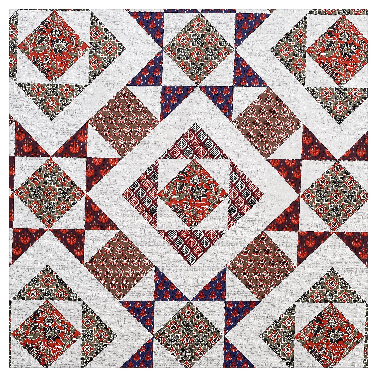100% pure cotton jaipuri sanganari printed 98*108 king size Premium bedsheet with 2 Matching pillow covers