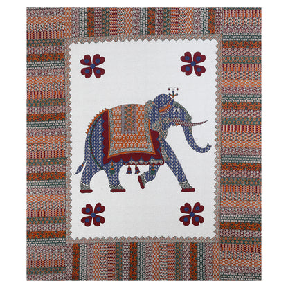 100% pure cotton jaipuri sanganari printed 98*108 king size Premium bedsheet with 2 Matching pillow covers