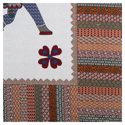 100% pure cotton jaipuri sanganari printed 98*108 king size Premium bedsheet with 2 Matching pillow covers