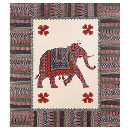 100% pure cotton jaipuri sanganari printed 98*108 king size Premium bedsheet with 2 Matching pillow covers