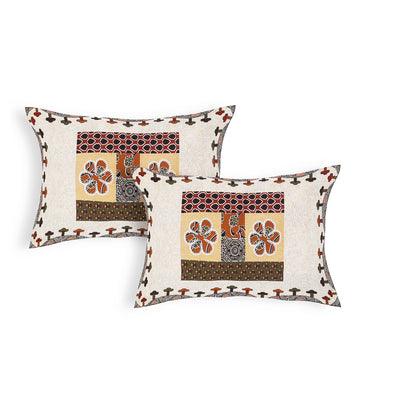 100% pure cotton jaipuri sanganari printed 98*108 king size Premium bedsheet with 2 Matching pillow covers