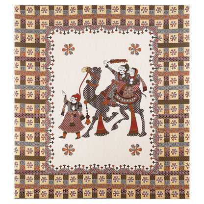100% pure cotton jaipuri sanganari printed 98*108 king size Premium bedsheet with 2 Matching pillow covers