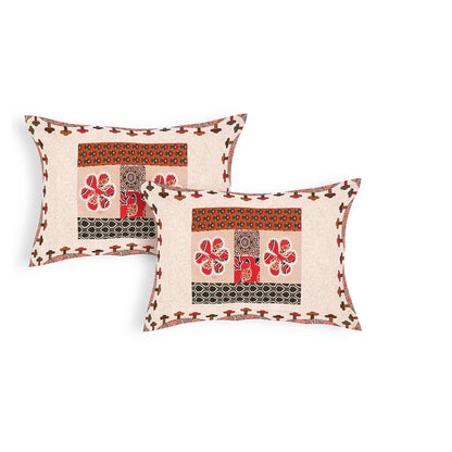 100% pure cotton jaipuri sanganari printed 98*108 king size Premium bedsheet with 2 Matching pillow covers
