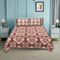 100% pure cotton jaipuri sanganari printed 98*108 king size Premium bedsheet with 2 Matching pillow covers