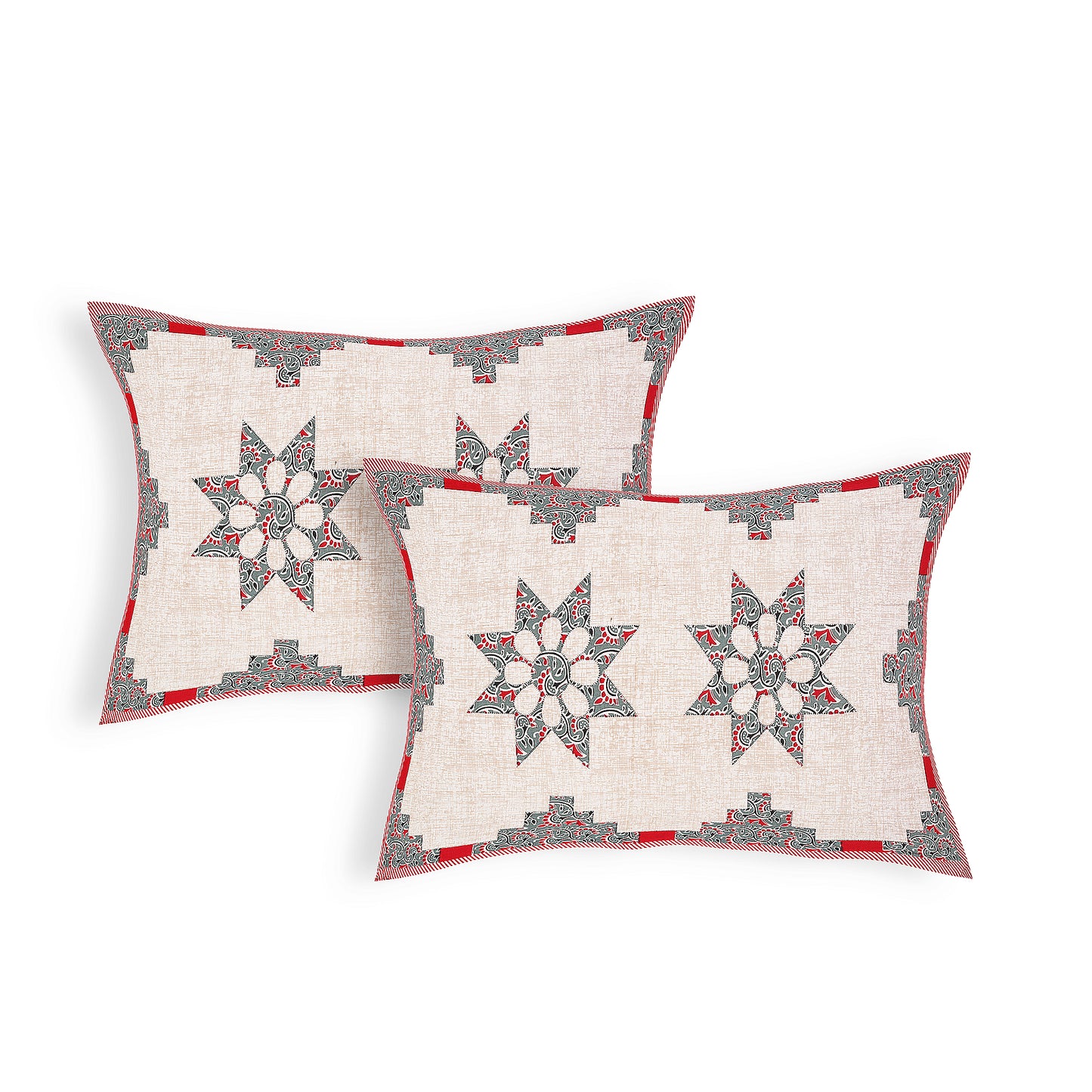 100% pure cotton jaipuri sanganari printed 98*108 king size Premium bedsheet with 2 Matching pillow covers