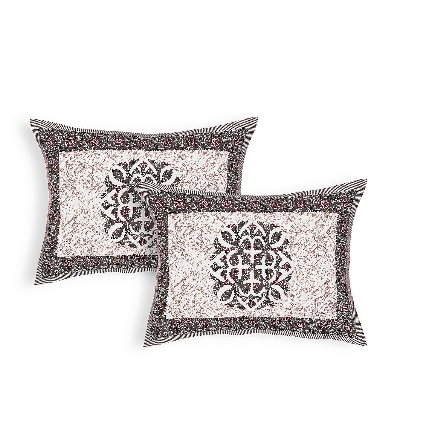 100% pure cotton jaipuri sanganari printed 98*108 king size Premium bedsheet with 2 Matching pillow covers