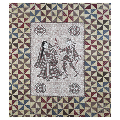 100% pure cotton jaipuri sanganari printed 98*108 king size Premium bedsheet with 2 Matching pillow covers