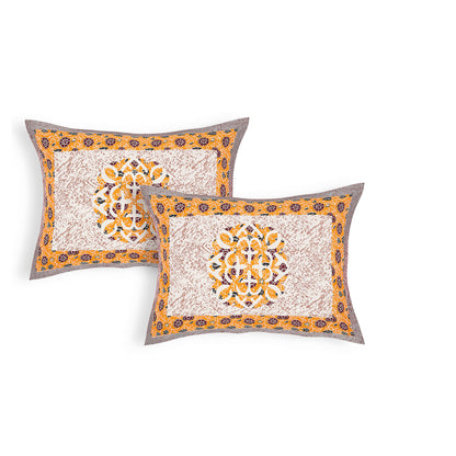 100% pure cotton jaipuri sanganari printed 98*108 king size Premium bedsheet with 2 Matching pillow covers