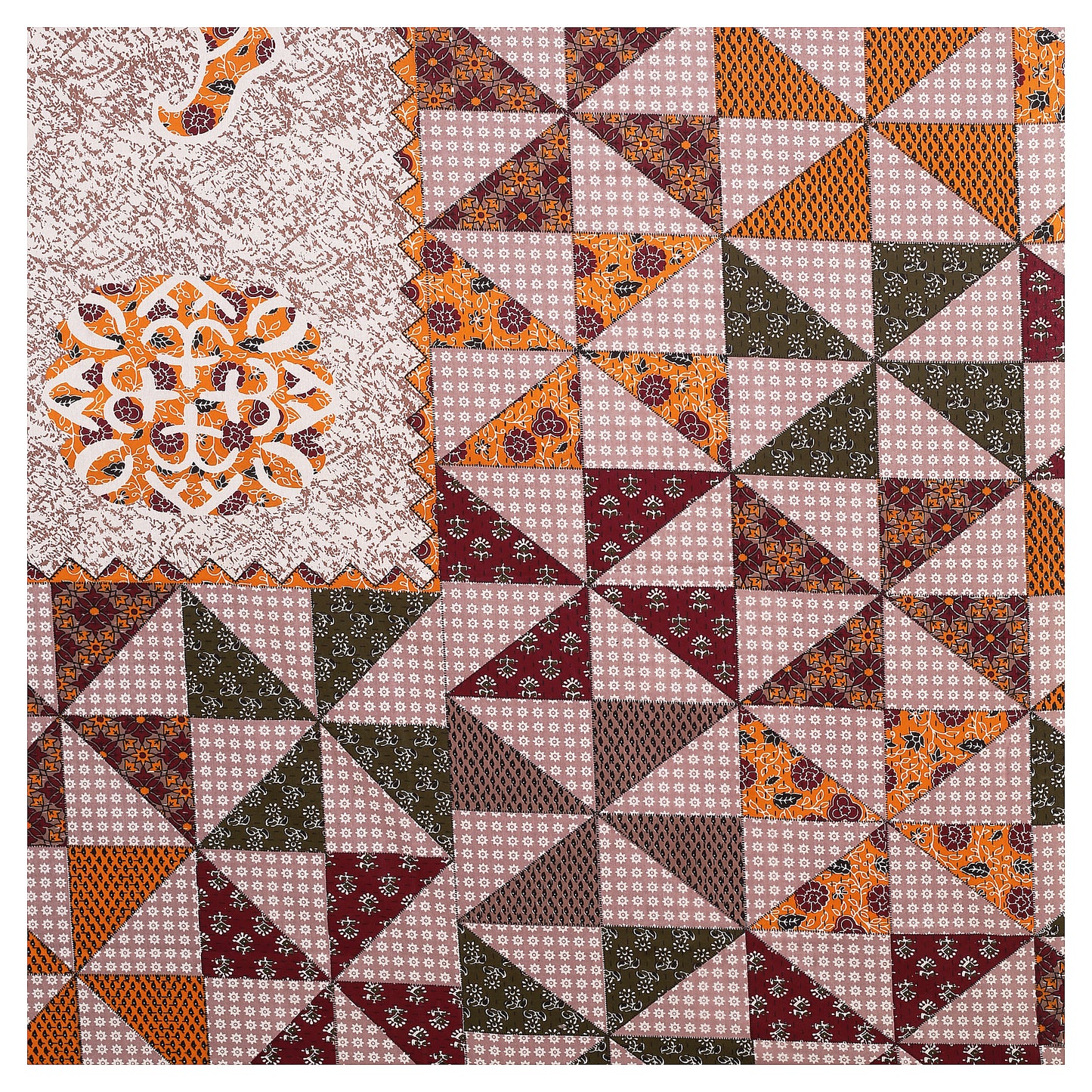 100% pure cotton jaipuri sanganari printed 98*108 king size Premium bedsheet with 2 Matching pillow covers