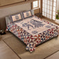 100% pure cotton jaipuri sanganari printed 98*108 king size Premium bedsheet with 2 Matching pillow covers