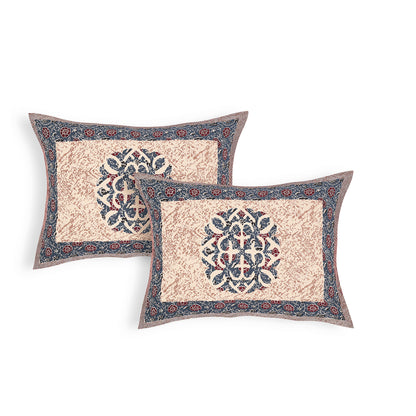 100% pure cotton jaipuri sanganari printed 98*108 king size Premium bedsheet with 2 Matching pillow covers