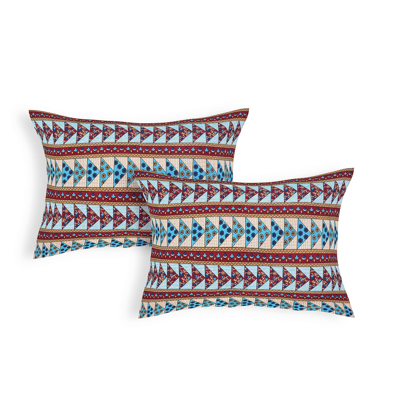 100% pure cotton jaipuri sanganari printed 98*108 king size Premium bedsheet with 2 Matching pillow covers