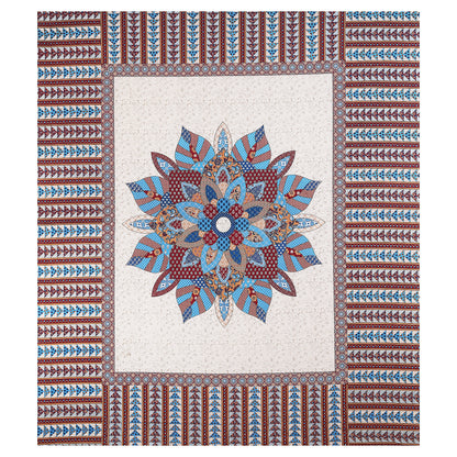 100% pure cotton jaipuri sanganari printed 98*108 king size Premium bedsheet with 2 Matching pillow covers