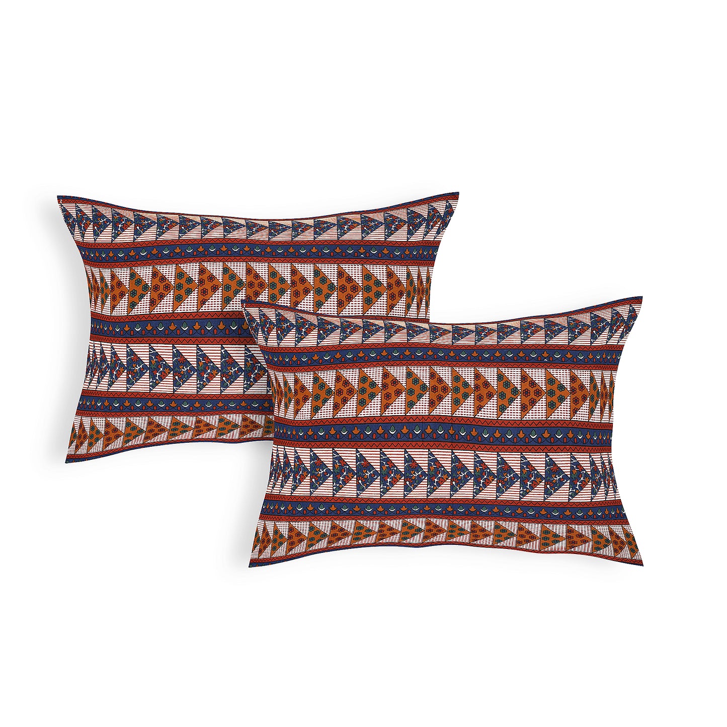 100% pure cotton jaipuri sanganari printed 98*108 king size Premium bedsheet with 2 Matching pillow covers