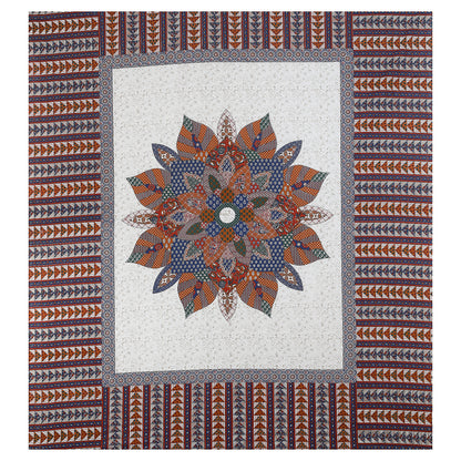100% pure cotton jaipuri sanganari printed 98*108 king size Premium bedsheet with 2 Matching pillow covers