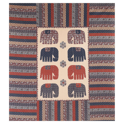 100% pure cotton jaipuri sanganari printed 98*108 king size Premium bedsheet with 2 Matching pillow covers