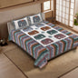 100% pure cotton jaipuri sanganari printed 98*108 king size Premium bedsheet with 2 Matching pillow covers