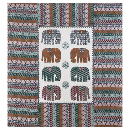 100% pure cotton jaipuri sanganari printed 98*108 king size Premium bedsheet with 2 Matching pillow covers