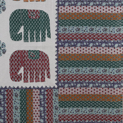 100% pure cotton jaipuri sanganari printed 98*108 king size Premium bedsheet with 2 Matching pillow covers