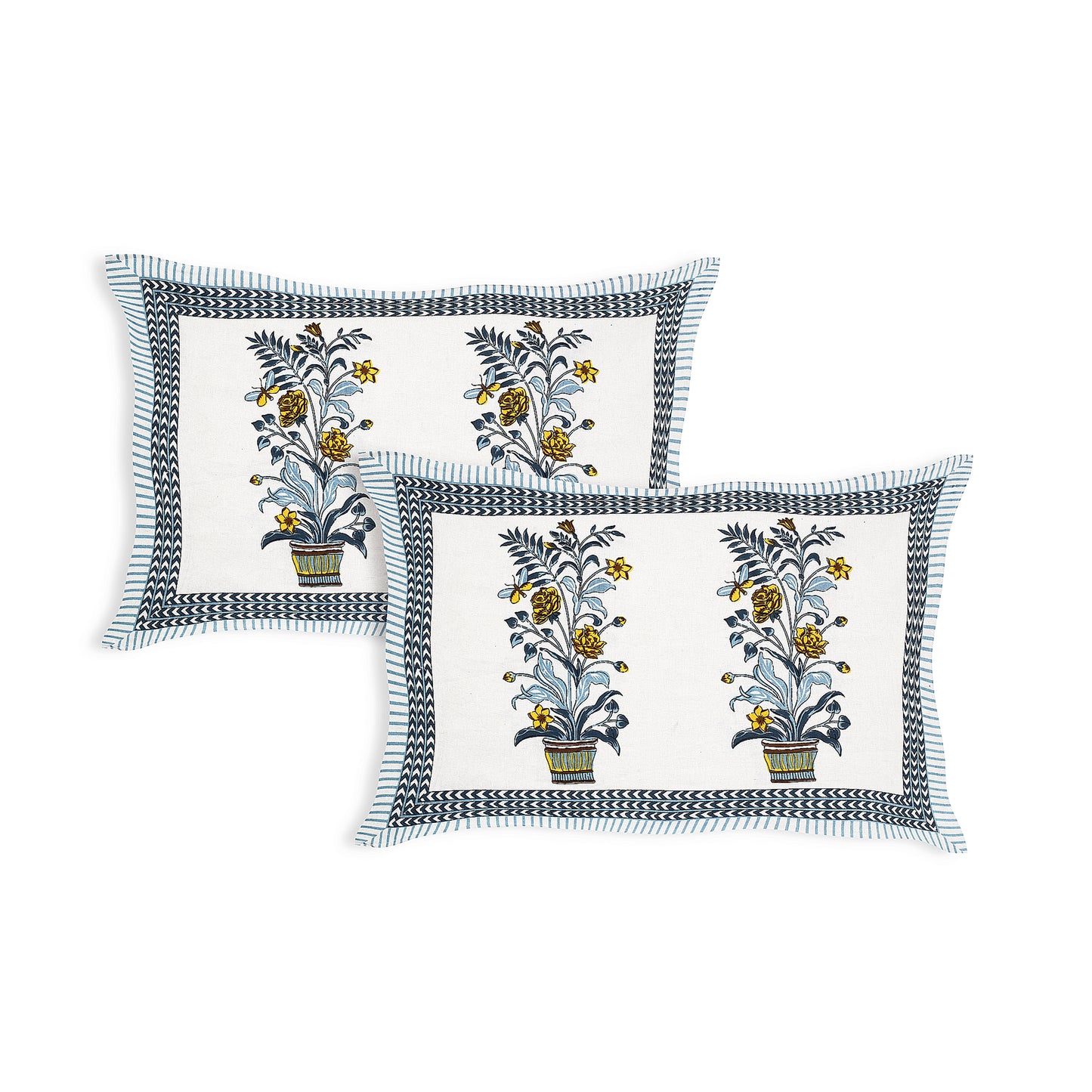 100% pure cotton jaipuri sanganari printed king double size queen Premium badsheet with 2 Matching pillow covers