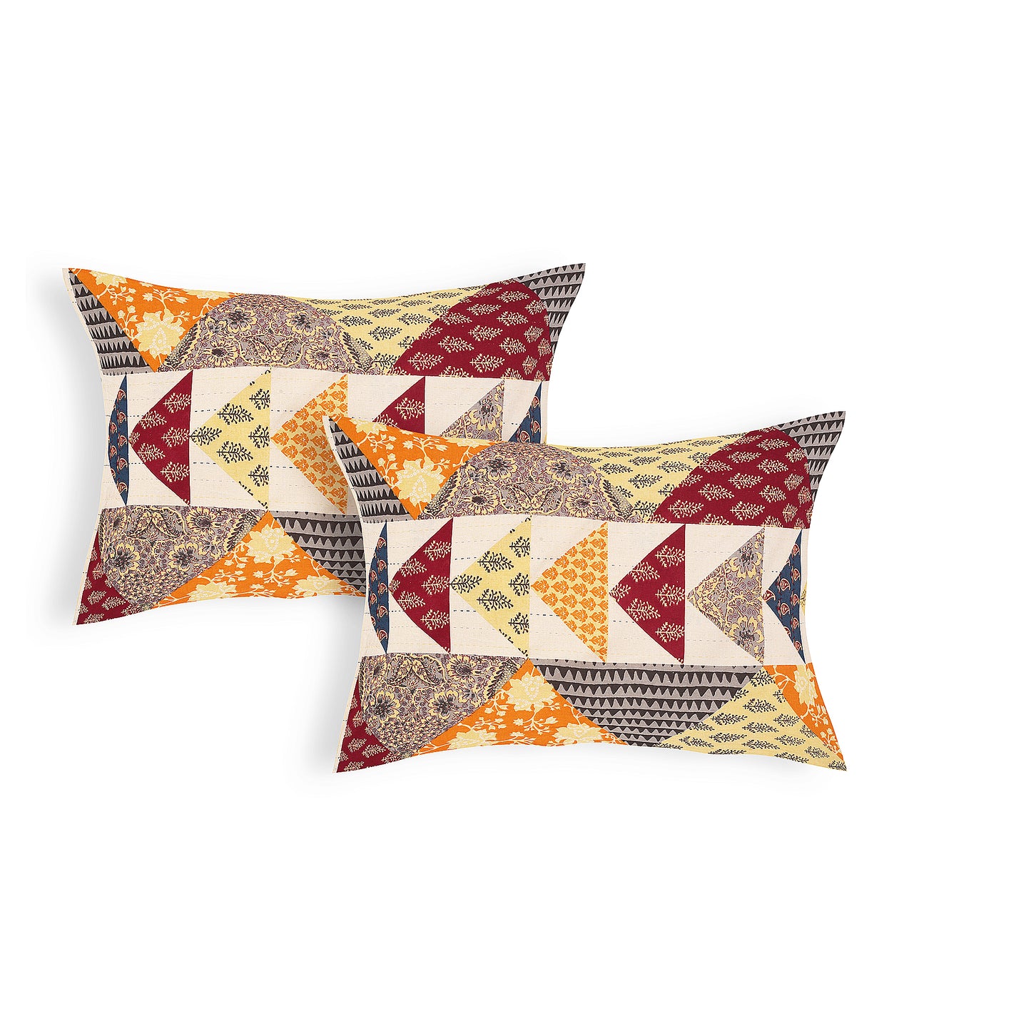 100% pure cotton jaipuri sanganari printed 98*108 king size Premium bedsheet with 2 Matching pillow covers