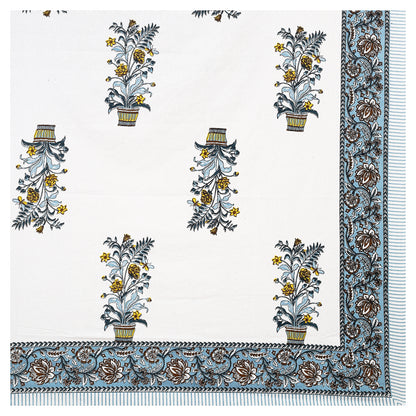 100% pure cotton jaipuri sanganari printed king double size queen Premium badsheet with 2 Matching pillow covers