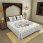 100% pure cotton jaipuri sanganari printed  king size Premium  bedsheet with 2 Matching  pillow covers