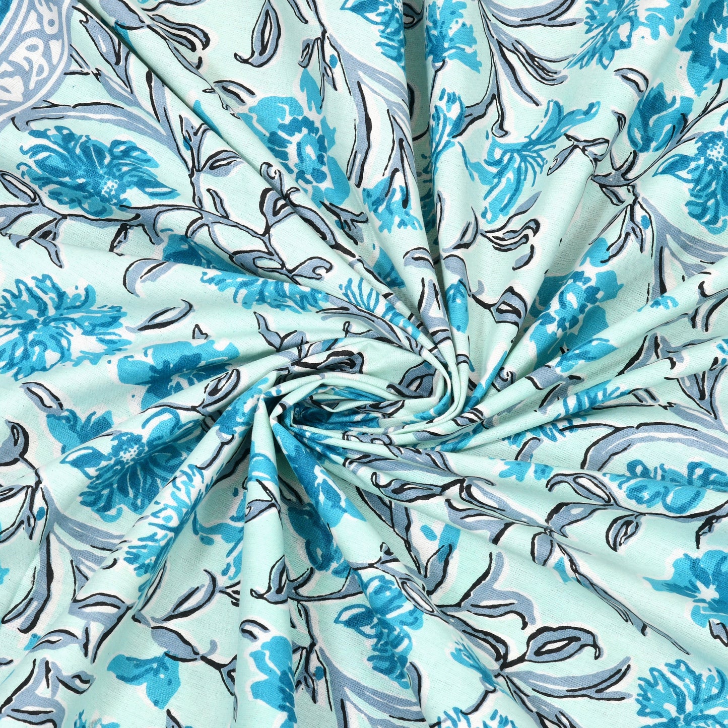100% pure cotton jaipuri sanganari printed  king size Premium  bedsheet with 2 Matching  pillow covers