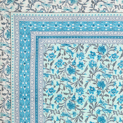 100% pure cotton jaipuri sanganari printed  king size Premium  bedsheet with 2 Matching  pillow covers