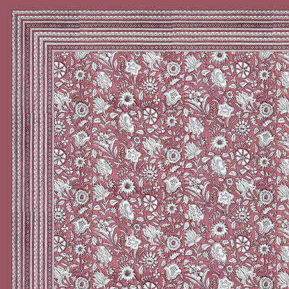 100% pure cotton jaipuri sanganari printed 98*108 king size Premium bedsheet with 2 Matching pillow covers