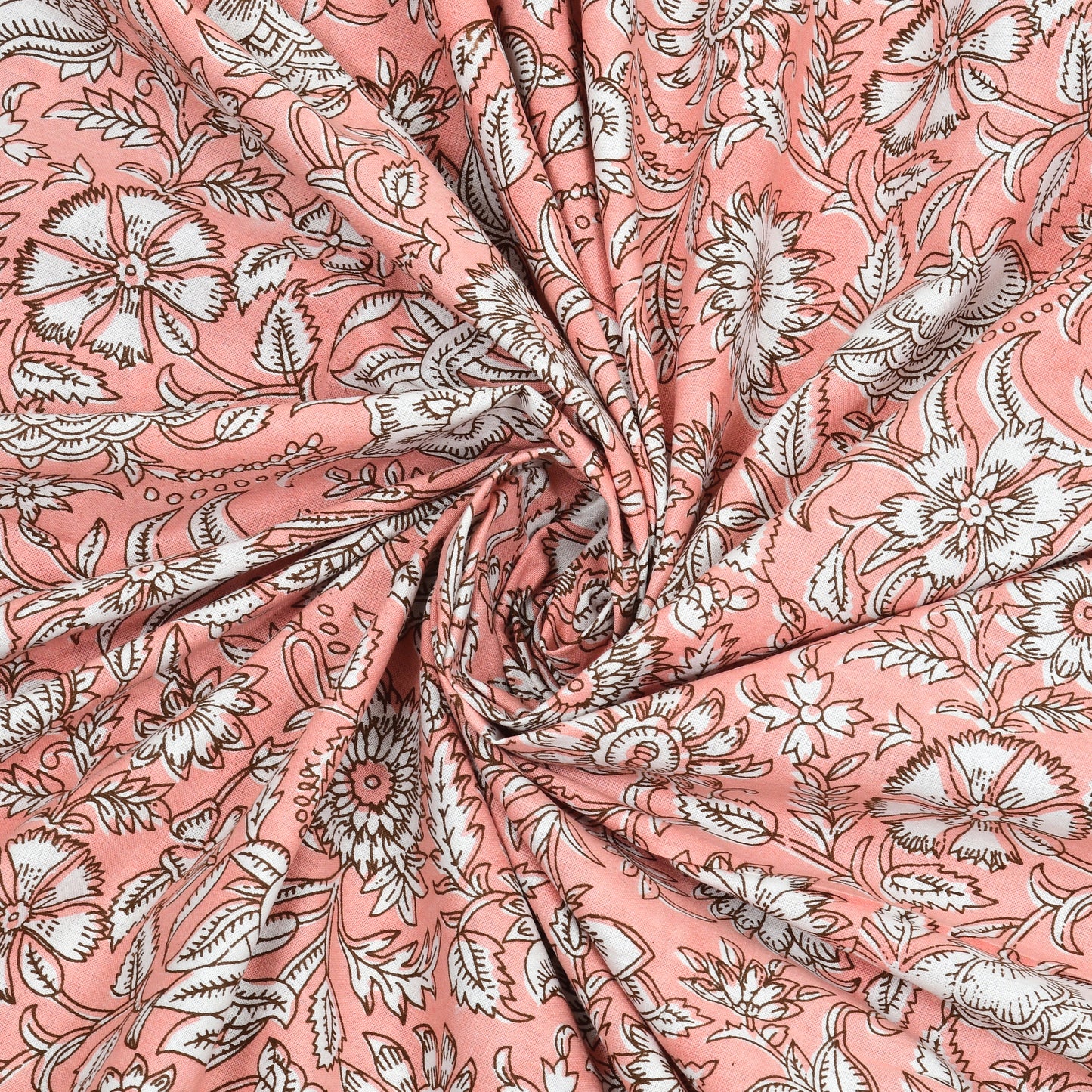 100% pure cotton jaipuri sanganari printed 98*108 king size Premium bedsheet with 2 Matching pillow covers