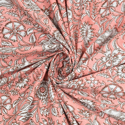 100% pure cotton jaipuri sanganari printed 98*108 king size Premium bedsheet with 2 Matching pillow covers