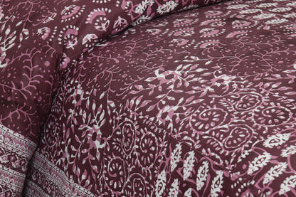 100% pure cotton jaipuri sanganari printed 98*108 king size Premium bedsheet with 2 Matching pillow covers