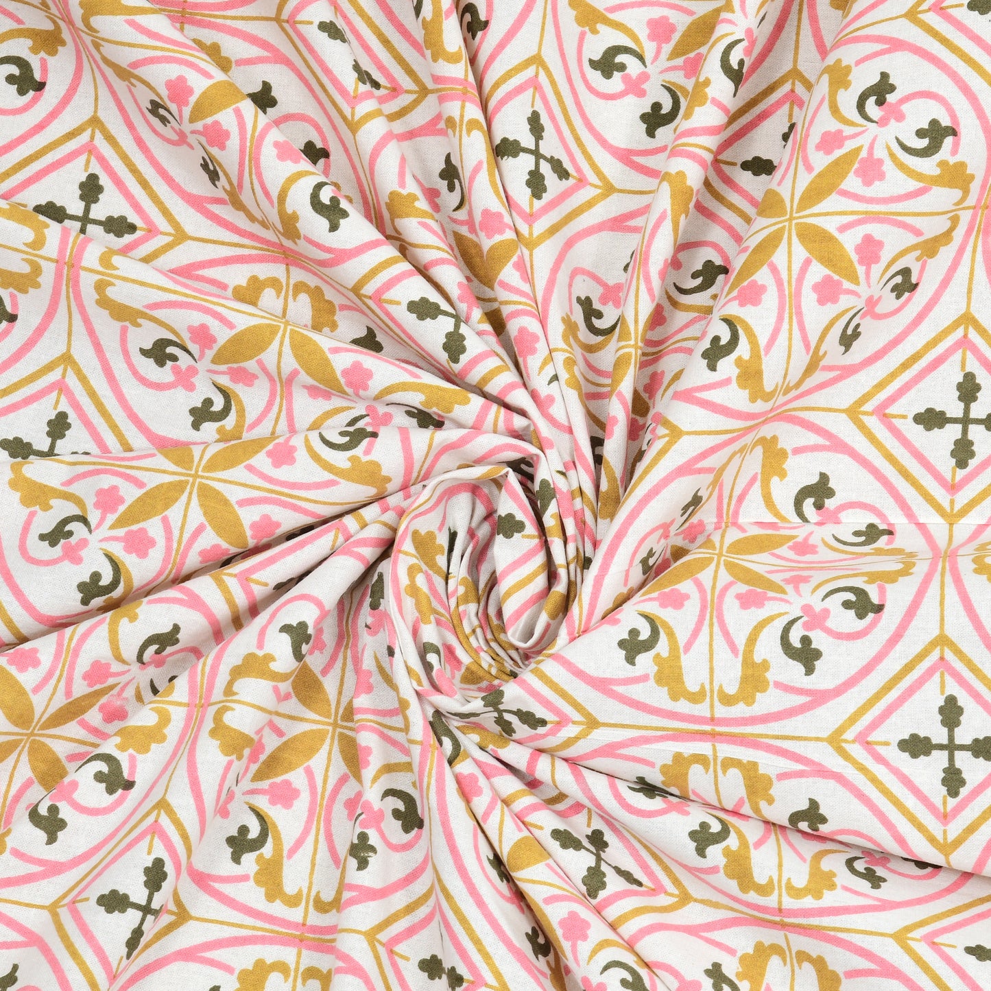 100% pure cotton jaipuri sanganari printed 98*108 king size Premium bedsheet with 2 Matching pillow covers