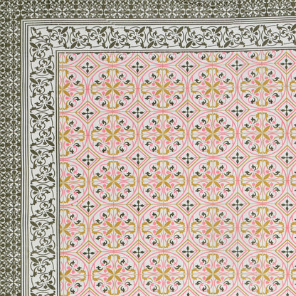 100% pure cotton jaipuri sanganari printed 98*108 king size Premium bedsheet with 2 Matching pillow covers